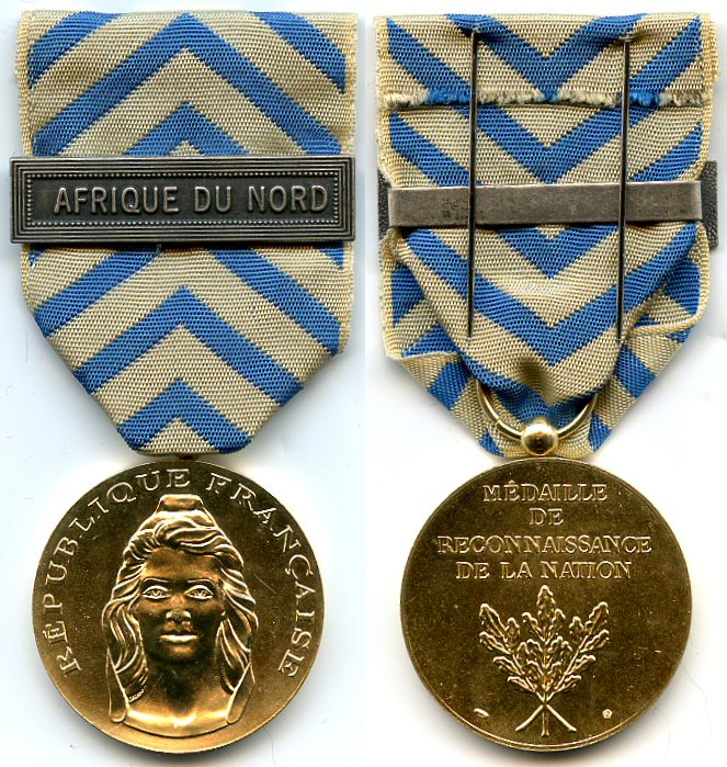 Medaille de la Reconnaissance de la Nation